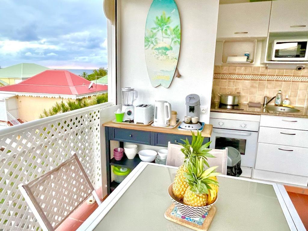 Guadeloupe- Saint-Francois- Residence Anse Des Rochers - Appartement Quart De Villa Etage - Vue Mer- 4 Personnes - Lit Bebe Sur Demande - Citerne Et Wifi Prives -Animaux Ok-Acces Plage Direct -Apnee Bien-Etre Experience Sur Demande Avec Instructeur A Exteriér fotografie